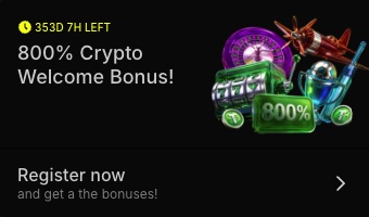800% Crypto Welcome Bonus card